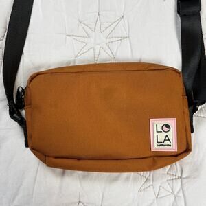 Lola California Sprite Recycled Nylon Gabby Brown Crossbody Bag